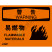 OSHA国际标准安全标识-警告类: 易燃物Flammables materials-中英文双语版