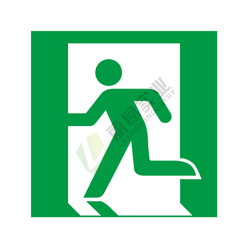 ISO安全标签:Emergency exit (left hand)