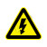 国标GB安全标签-警告类:当心触电Warning electric shock-中英文双语版