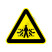 国标GB安全标签-警告类:当心自动门Warning automatic door-中英文双语版