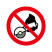 ISO安全标签:Do not use with hand-held grinding machine