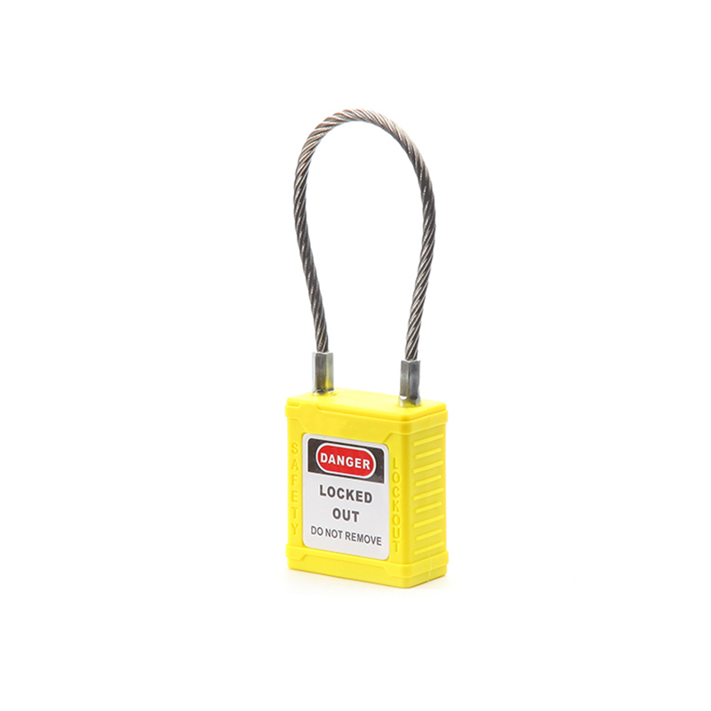 不锈钢缆绳锁-黄