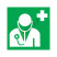 国标GB安全标签-提示类:紧急医疗站Doctor-中英文双语版