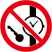 国标GB安全标签-禁止类:禁止携带金属物或手表No metallic articles or watches-中英文双语版