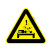 国标GB安全标签-警告类:当心铁屑伤人Caution iron chippings-中英文双语版
