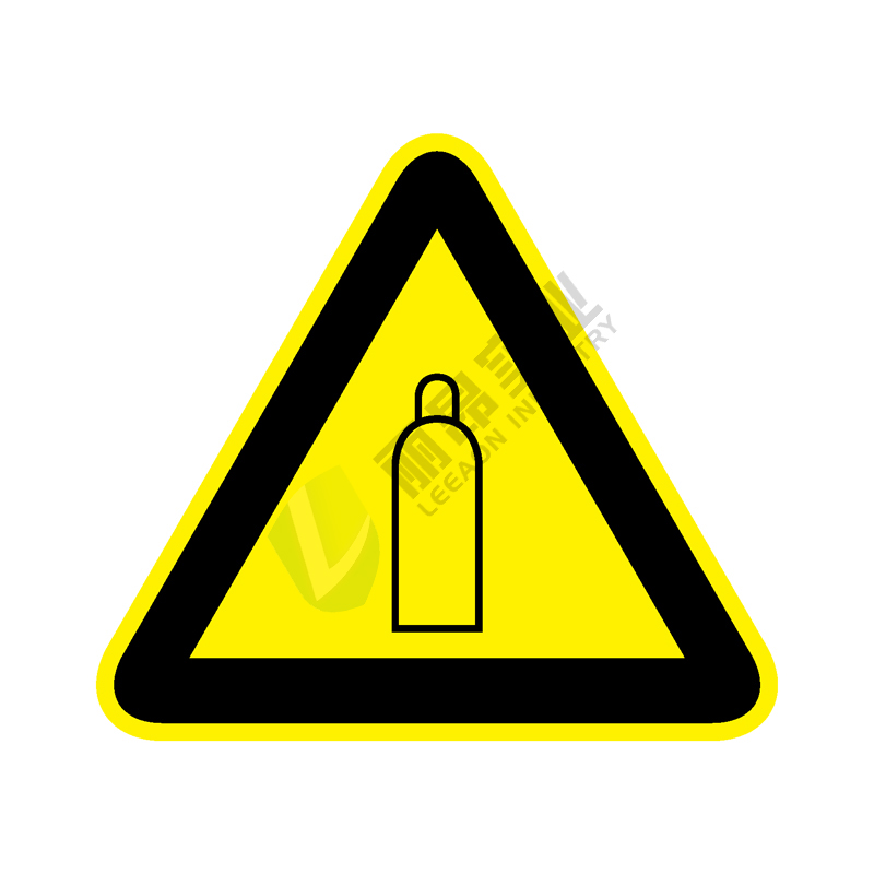 国标GB安全标签-警告类:当心高压容器Warning high pressure vessel-中英文双语版