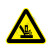 国标GB安全标签-警告类:注意手指切伤Warning fingers bruised-中英文双语版