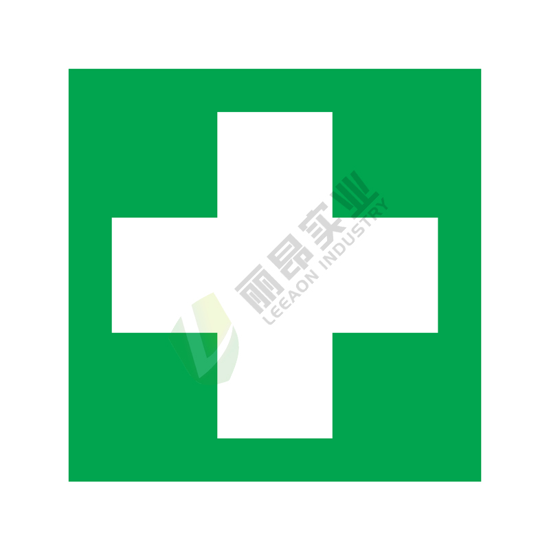 国标GB安全标签-提示类:急救点First aid-中英文双语版