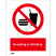 ISO安全标识: No eating or drinking