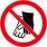 国标GB安全标签-禁止类:禁止戴手套No putting on gloves-中英文双语版