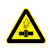 国标GB安全标签-警告类:当心法兰泄露Warning flange leak-中英文双语版