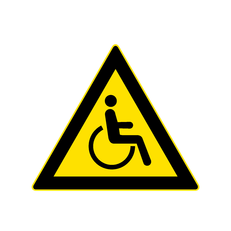 注意残疾人标志