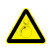 国标GB安全标签-警告类:当心设备运转Warning equipment running-中英文双语版