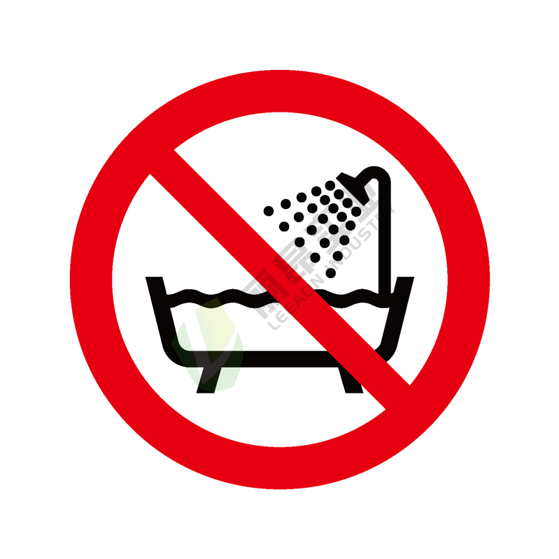 ISO安全标签:Do not use thisn device in a bathtub shower or waterfilled reservoir
