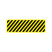 地贴警示标识-长方形黑黄警示