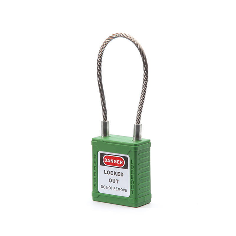 不锈钢缆绳锁-绿