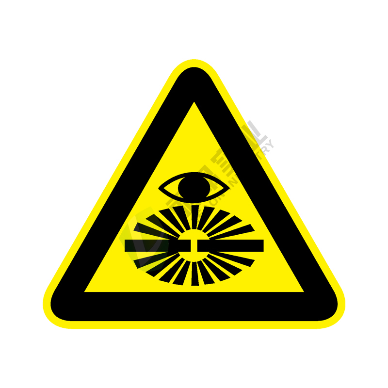 国标GB安全标签-警告类:当心弧光Warning arc-中英文双语版