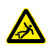 国标GB安全标签-警告类:当心跌落Warning drop-中英文双语版