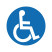 地贴警示标识-残疾设备存放处