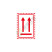 危险货物运输包装标记: 方向标记2B（红色）