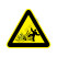 国标GB安全标签-警告类:当心飞溅伤人Warning splash-中英文双语版