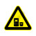 国标GB安全标签-警告类:当心易燃物质Warning flammable substances-中英文双语版