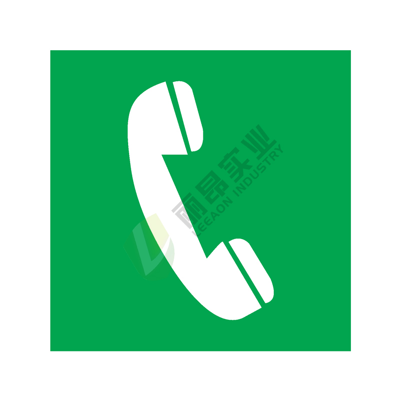 国标GB安全标签-提示类:电话Telephone-中英文双语版