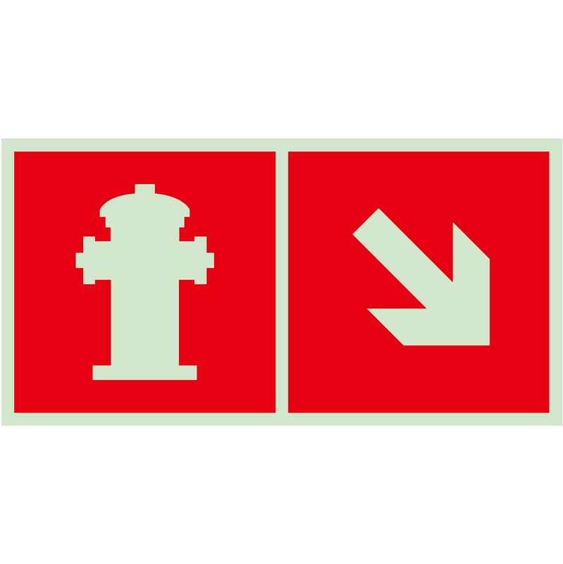 地上消防栓指向标识