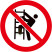 国标GB安全标签-禁止类:禁止攀登No climbing-中英文双语版