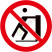 国标GB安全标签-禁止类:禁止推动No pushing-中英文双语版