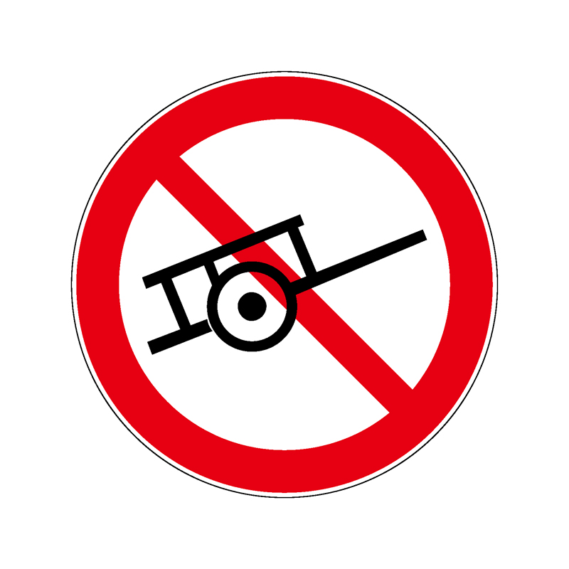 禁止人力车进入标志