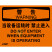 OSHA国际标准安全标识-警告类: 当设备运转时 禁止进入Do not enter when equipment is operating-中英文双语版