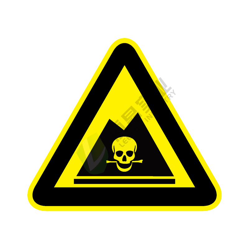 国标GB安全标签-警告类:危险废物Hazardous waste-中英文双语版