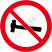 国标GB安全标签-禁止类:禁止敲打No knocking-中英文双语版