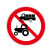 禁止某两种车辆驶入标志