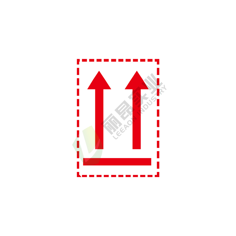 危险货物运输包装标记: 方向标记1B（红色）