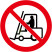 国标GB安全标签-禁止类:禁止叉车和厂内机动车辆通行No access for lift trucks and other industrial vehicles-中英文双语版