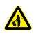 国标GB安全标签-警告类:当心扭腰Warning sprain waist-中英文双语版