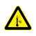 国标GB安全标签-警告类:当心温度Warning temperature-中英文双语版