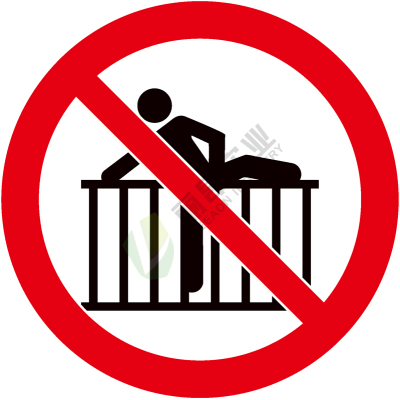 国标gb安全标签-禁止类:禁止翻越no across-中英文双语版_gb安全标签