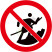 国标GB安全标签-禁止类:禁止攀牵线缆No cable climbing-中英文双语版