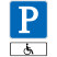 残疾人专用停车位标志二