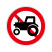 禁止拖拉机驶入标志