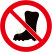 国标GB安全标签-禁止类:禁止穿带钉鞋No putting on spikes-中英文双语版