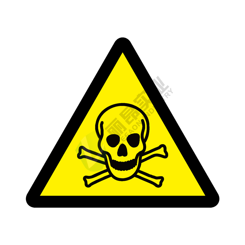ISO安全标签:Warning Toxic material