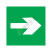 国标GB安全标签-提示类:疏散方向-右Direction of escape-中英文双语版