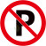 国标GB安全标签-禁止类:禁止停放No parking-中英文双语版