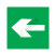 国标GB安全标签-提示类:疏散方向-左Direction of escape-中英文双语版