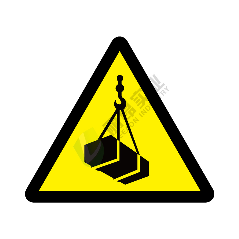 ISO安全标签:Warning Overhead load