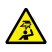 ISO安全标签:Warning Overhead obstacle